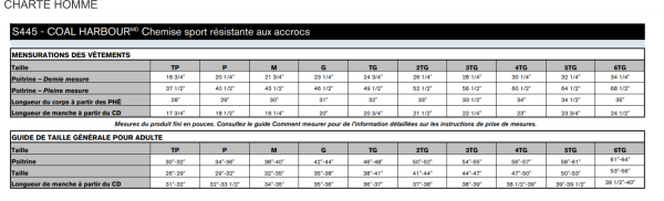 Image - Guide des tailles