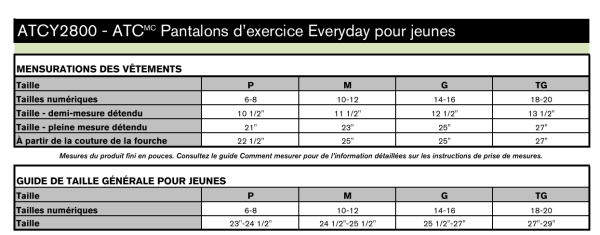 Image - Guide des tailles