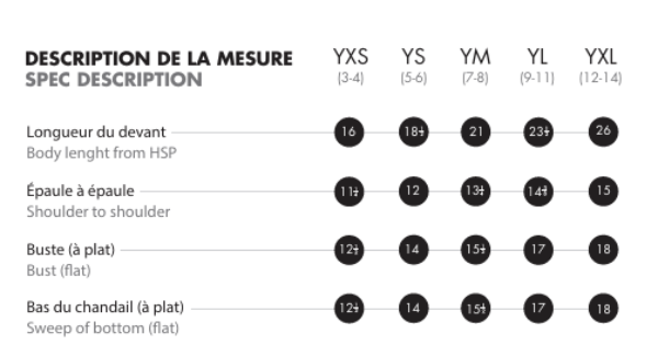Image - Guide des tailles