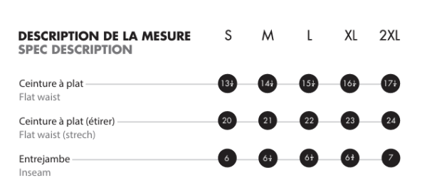 Image - Guide des tailles