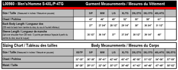 Image - Guide des tailles
