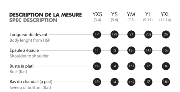 Image - Guide des tailles