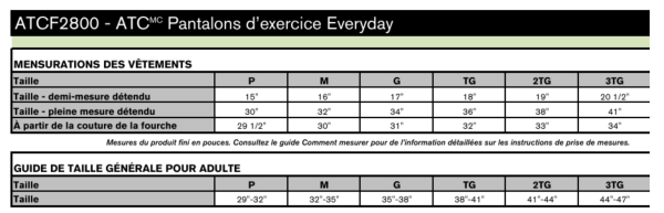 Image - Guide des tailles
