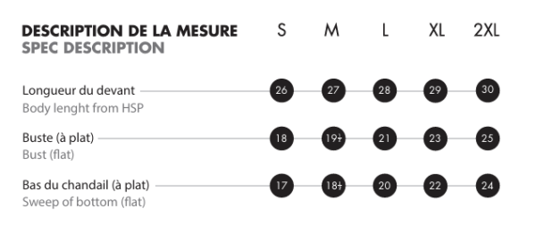 Image - Guide des tailles