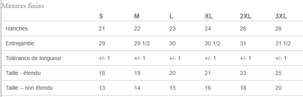 Image - Guide des tailles